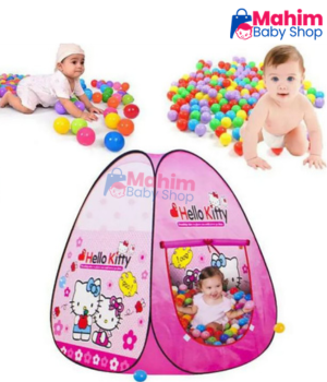 Beautiful Frozen/Hello Kitty Tent House With 100+ Ball. blue/Pink Colour and Family Colour